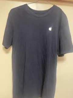アップル社 ロゴ Tシャツ　限定 紺色 Apple XS