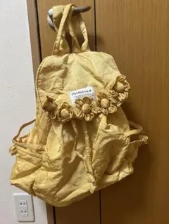 Potechino フラワー装飾 イエローバックパック