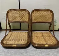 木製　回転座椅子　2脚セット