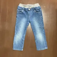 MPS 青系　デニムロングパンツ 7部丈　130サイズ