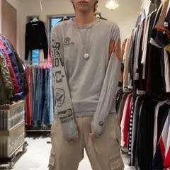 RealBvoice 00s アーカイブ y2k アーム バックプリント ロンT