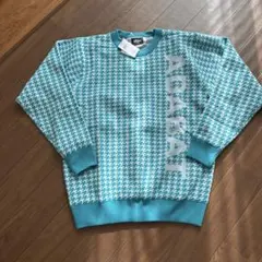 アダバッド未使用　千鳥柄裏地付きセーター L L