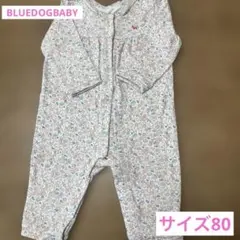 BLUEDOGBABY 花柄ロンパース　80