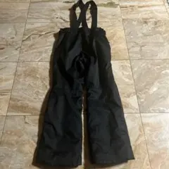 IGNIIOブラック サスペンダー付き スキーウェアズボン