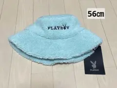 未使用 プレイボーイ 56㎝ ボア ハット エメグリーン