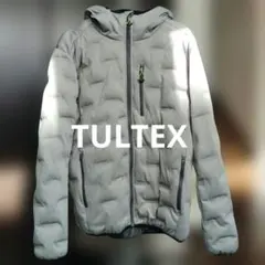 TULTEX グレー ダウンジャケット フード付き