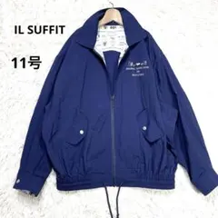 IL SUFFIT レディース ナイロンジャケット 刺繍 ネイビー 11号