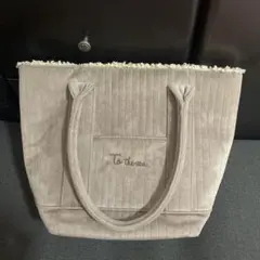 コーデュロイ トートバッグ