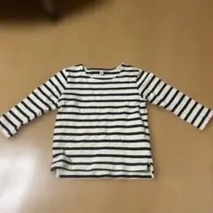 ボーダー カットソー 七部袖