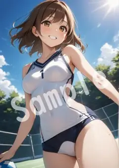 JK グラビア アニメファンアート A4 ポスター イラスト ★00064363