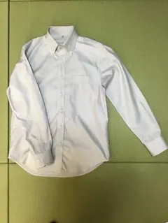 UNIQLO 長袖ワイシャツ ボタンダウン　薄いブルー　S コットン100%