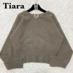 極美品♡ Tiara FOXアルパカ2WAY ニット セーター ベージュのサムネイル