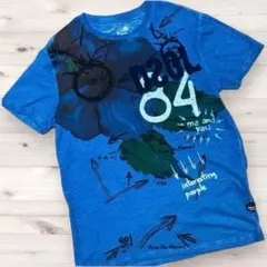 【Desigual デシグアル】Tシャツ 半袖 L 青 ブルー メンズ トップスのサムネイル