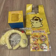 폼폼푸린 이치방쿠지 マグカップ ニットバッグ カチューシャ クリップ