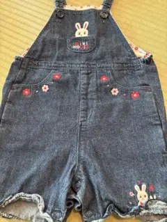 MIKI HOUSE デニムロンパース 90cm