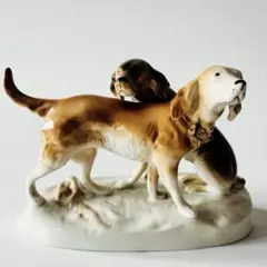 犬 陶器 置物 ロシア製 ロモノーソフ - メルカリ