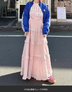 ストライプティアードキャミワンピース