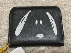 【新品】PEANUTS スヌーピー 二つ折り財布 ブラックのサムネイル