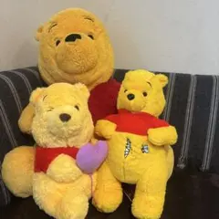 プーさんぬいぐるみ　3点セット