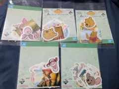 一番くじ くまのプーさんJ賞 ステッカーコレクション 5枚セット