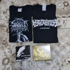 【値下】EXORGRINDST スカルデザイン Tシャツ ブラック CD2枚付き