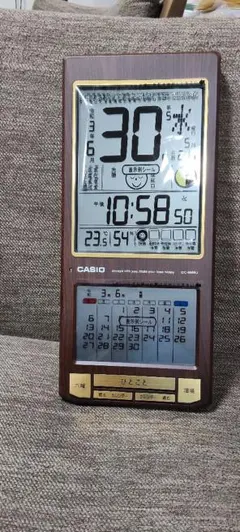 中古美品】カシオ 多機能カレンダー時計 IDC-900NJ ココチモ - メルカリ