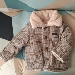 PETIT MAIN チェック柄ジャケット　リバーシブル　90cm