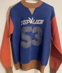 supplier Playboy コラボ Multi Crew Knit ニット