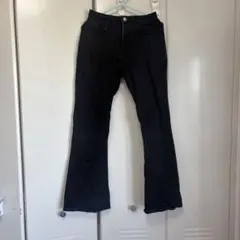 SHEIN ブラック フレアデニム パンツ S