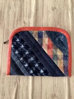 古布　絣　ポーチ　ハンドメイド