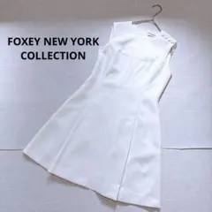 FOXEY NEWYORK ブラウス フラウンスペタル フリル ホワイト 40 - メルカリ
