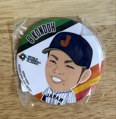 WBC 2023 ガチャ 缶バッジ ソフトバンクホークス 近藤健介