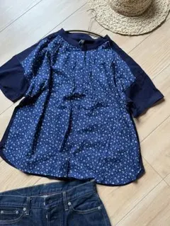 ノーザントラック　ネイビー　柄　無地　トップス　カットソー　カジュアル