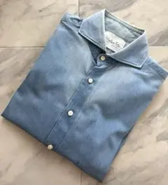 EDIFICE コットンシャンブレーシャツ