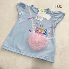 キミとアイドルプリキュア　半袖Tシャツ　100 水色