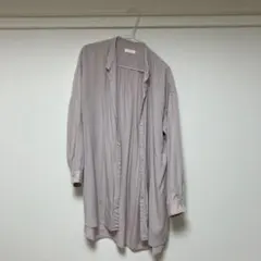 earth music&ecology 薄いピンク シャツワンピース