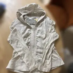 タイムセール　アイボリー リネン パーカー Lサイズ　新品未使用タグ付き