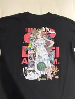 DevilAnthem　タイダイTシャツ 閻魔達磨 Tシャツ 黒×ライトグレー 着用サイズ M size