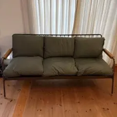 【11月末まで】アデペシュ　アイアンソファ　3人掛け