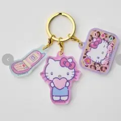 キティちゃん　3連アクリルキーホルダー胸キュンメモリーズ