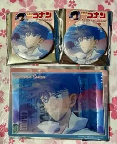 名探偵コナン　工藤新一　EDカットコレクション クリアカード　キャラバッジ　②