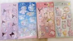 サンリオキャラクターズ シェイカーシール 4種セット　カプセルシール