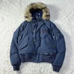 美品★ポロラルフローレン N-2B フライトジャケット ダウン 紺 S　C607 01017602.jpg