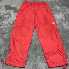 COSMIC HERITAGE 赤 パンツ　デサント　ずぼん　ジャージ　防寒