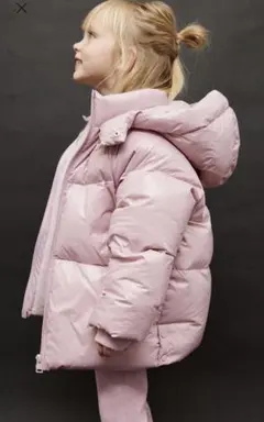 【今季モデル・1回のみ着用】ZARA 中綿入りダウンジャケット 98cm