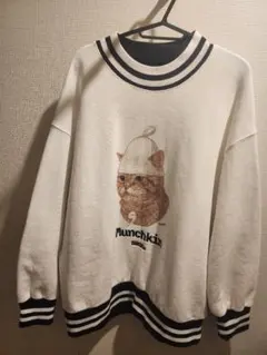 FREAK'S STORE 白 猫 マンチカン スウェット