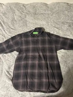 値下げ可能‼️黒とピンクのチェック柄長袖シャツ