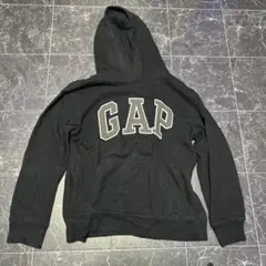 GAP 黒 フード付きトレーナー