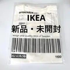 新品未開封　IKEA EFTERTRÄDA Tシャツ L/XL ホワイト ロゴTのサムネイル
