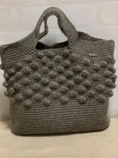 ニットトートバッグハンドメイド